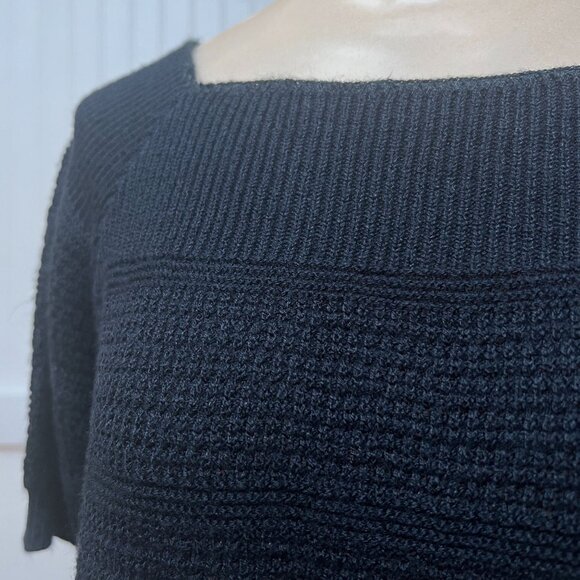 Wilroy Traveler Vintage Short Sleeve Knit Cropped Sweater Top Square Neck VTG - Picture 6 of 10